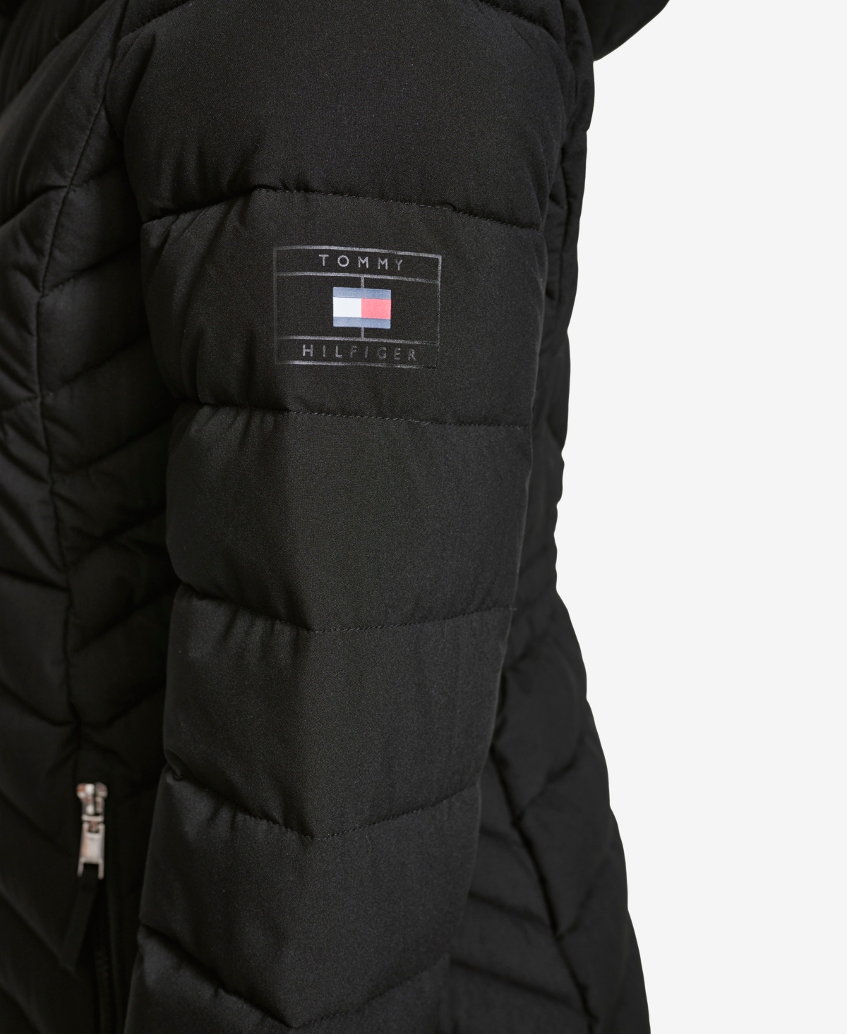 Tommy Hilfiger Women's Long Sleeves Hooded Puffer Jacket