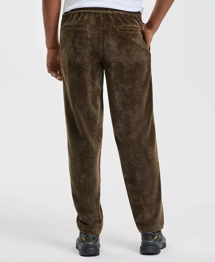 Men's Relaxed Soft Twill Tapered Drawstring Pants - thumbnail 6