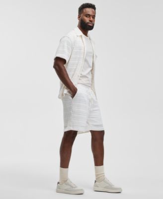 Men's Textured Drawstring 7" Shorts, Macy's Exclusive