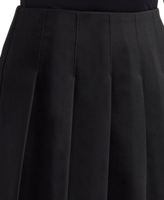 Women's Soft Stretch Twill Pleated A-Line Mini Skirt