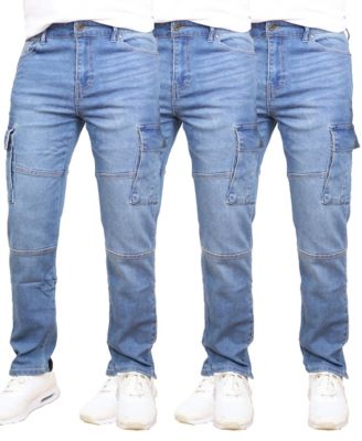 Men's 3-Pack Stretch Cargo Pocket Jeans