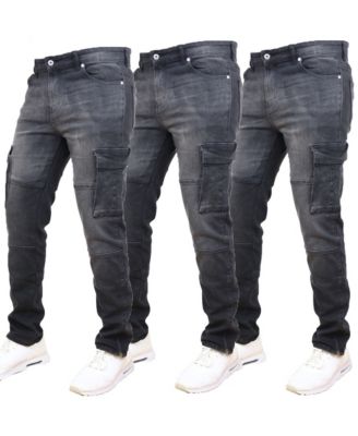 Men's 3-Pack Stretch Cargo Pocket Jeans