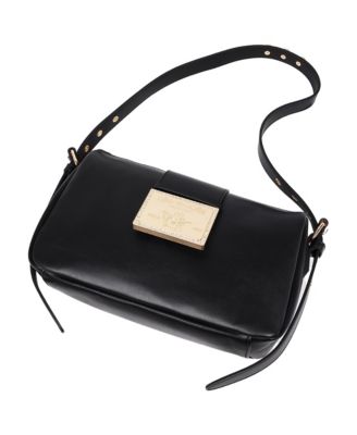 East West Shoulder Bag with Belt Buckle Tab