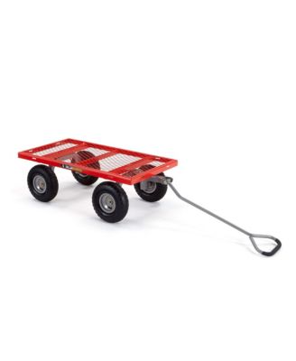 800 Pound Capacity Heavy Duty Steel Mesh Utility Wagon Cart