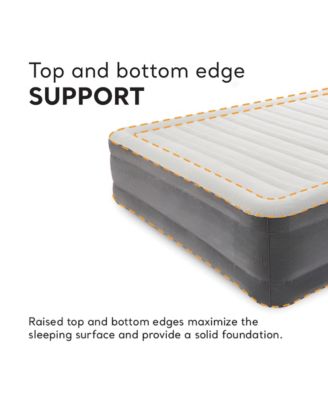 18" Inflatable Elevated Premium Comfort Airbed with Built-In Pump, King