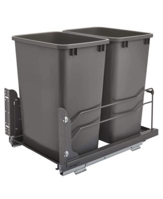 Double Pullout Trash Cans 35 qt. with Soft-close, 53WC-1835SCDM-213