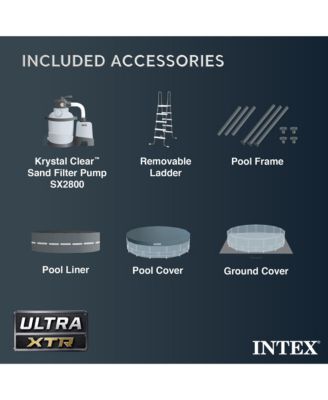 24' x 52" Ultra XTR Frame Pool, 2 Floating Loungers and Mega Chill Cooler