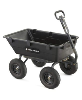 Heavy-Duty Poly Garden Dump Cart and Beach Wagon with 1200 lb Capacity