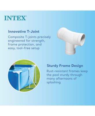 86" x 23" Rectangular Frame Above Ground Outdoor Splash Swimming Pool