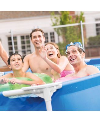 14.75' x 33" Rectangular Frame Above Ground Outdoor Backyard Swimming Pool