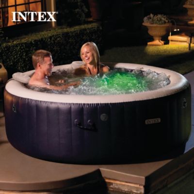28429EP PureSpa Plus 4 Person Inflatable Hot Tub Bubble Jet Spa, 77" x 28"
