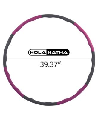 900G 6 Piece Weighted Fitness Hula Hoop for Home Workouts and Toning