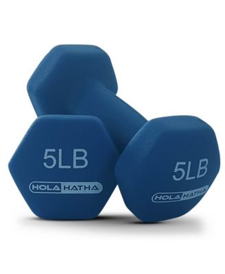 5, 10, and 15 LB Neoprene Dumbbell Free Hand Weight Set w/ Rack, Multi