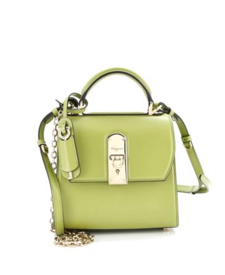 Pre-Owned Salvatore Ferragamo Small Boxyz Top Handle Bag Leather