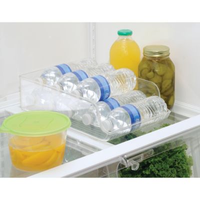 Water Bottle Organizer for Fridge - Set of 4 - Clear - Made in USA