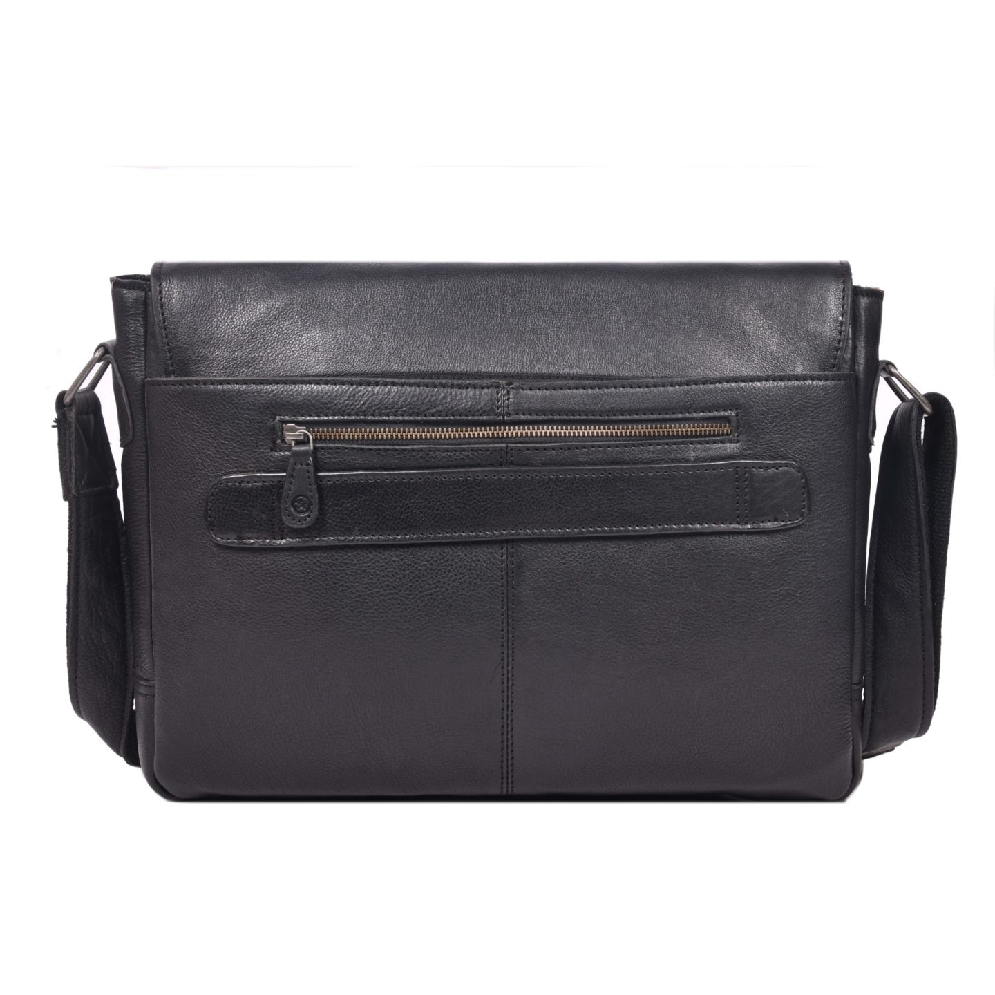 Сумка Aaron Leather Goods Vintage Black Genuine Leather Messenger Bag Laptop Briefcase Satchel Crossbody Shoulder Bag for Men Women - Office, Travel & Everyday Use — фото 8
