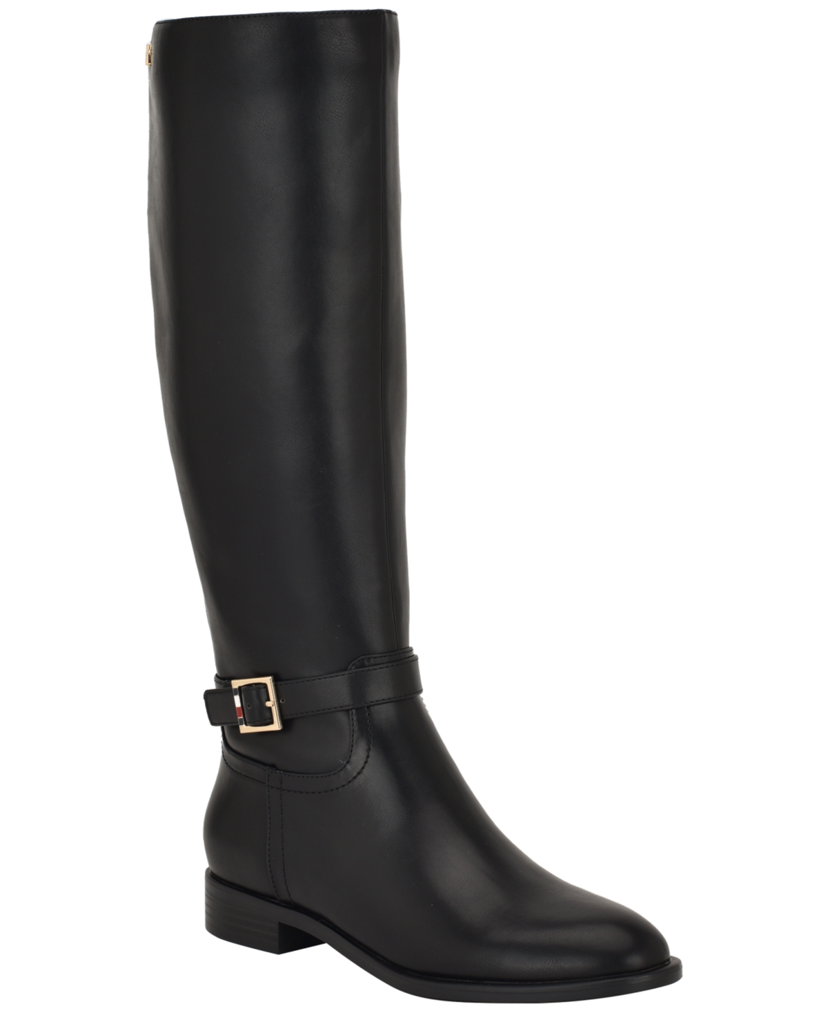 Tommy Hilfiger Women's Mireya Side Zip Riding Boot In Black