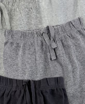 Baby Boys' and Girls' Cotton Jogger Pants, 4-Pack Set