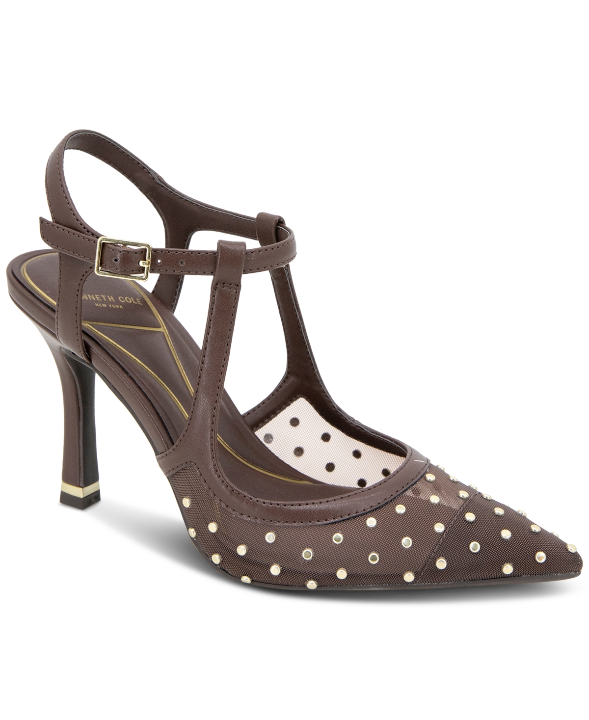 Kenneth Cole New York Women's Romi Ankle Sling Back Pumps In Brown
