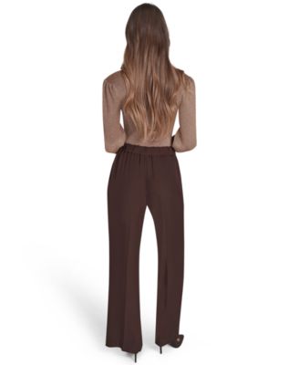 Women's Mid Rise Wide Leg Trousers