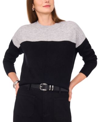 Vince Camuto - Extended Shoulder Colorblocked Sweater