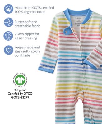 Baby Boys Scout 2-Way Zip Footed Sleep and Play Coveralls