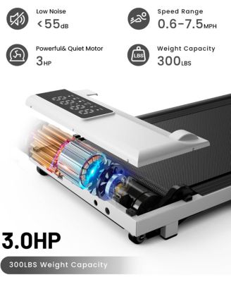 Superun 3 in 1 Walking Pad Treadmill, 300 Weight Capacity Foldable Treadmill, 3.0HP Low Noise Under Desk Treadmills for Home Office with Remote & APP