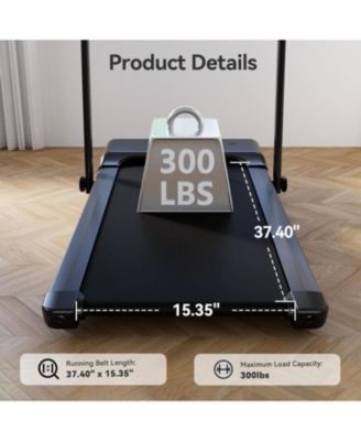 Superun 3-in-1 treadmill w/ handlebar. 300LB cap, 3.0HP motor, LED display, remote & APP control. Foldable for small home/office spaces.