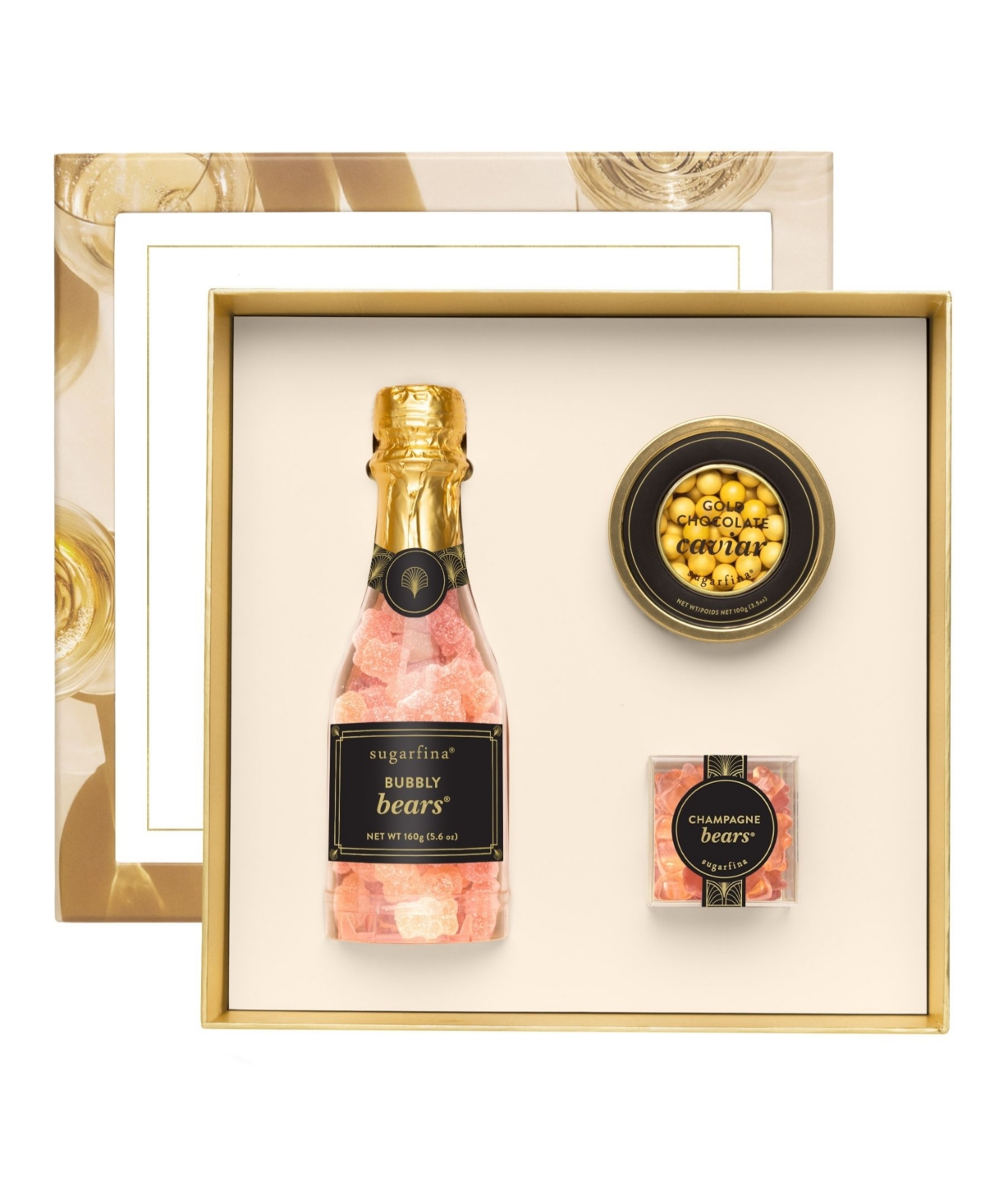 Sugarfina Champagne And Caviar Gift Set, 3-pc. In Transparent