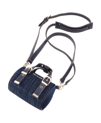Denim Buckle Strap Mini Satchel