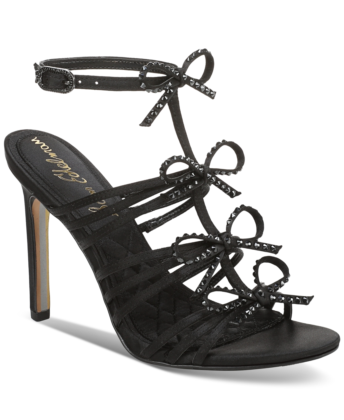 Sam Edelman Women's Iman Strappy Sandals - Black Fabric