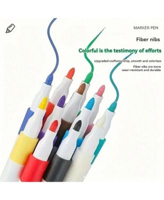 36pcs Acrylic Marker Pen, Pen To Graffiti Art Of Diy Pens, Colorful Pen Sets, Waterproof, Exquisite Gift To The Student,School Supplies