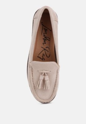 Womens Daiki Platform Lug Sole Tassel Loafers