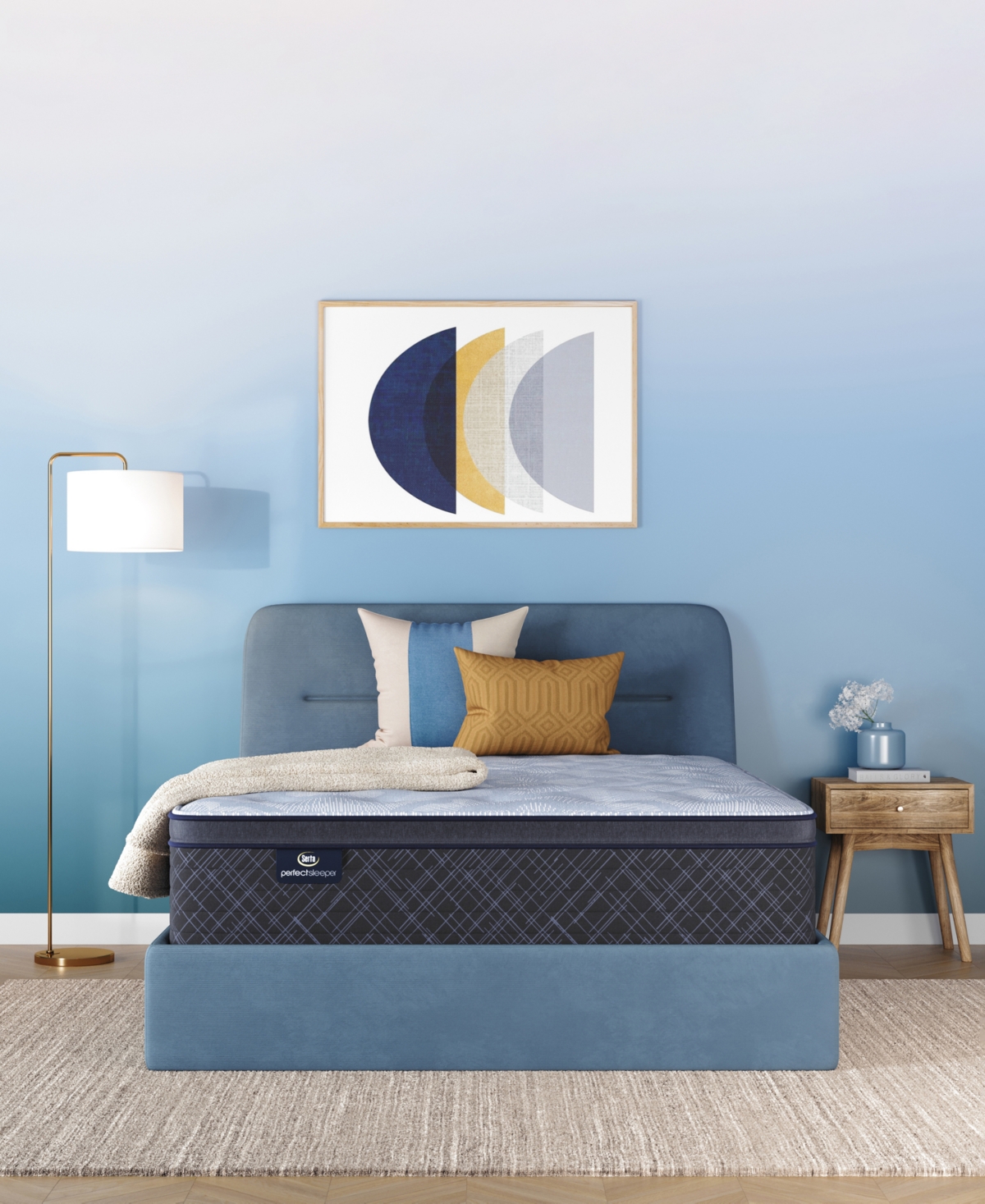 Serta Perfect Sleeper Iceland Poppy 14" Plush Pillow Top Mattress, Twin Xl In Transparent