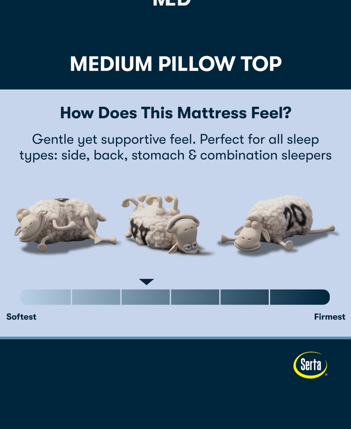 Serta Perfect Sleeper Osiria Rose 14" Medium Pillow Top Mattress Set, Twin In Transparent