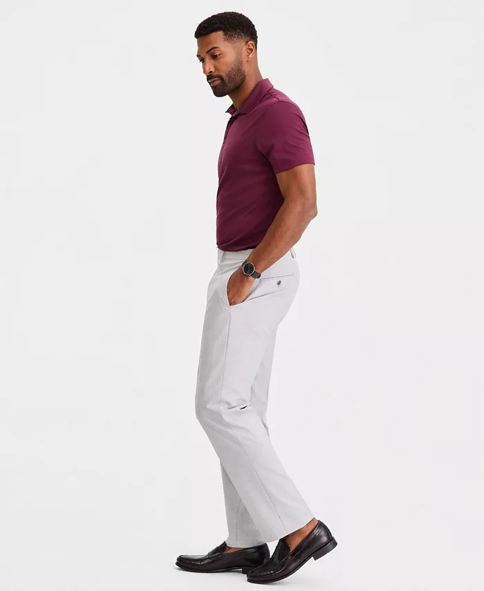 Men's Classic-Fit Sharkskin Dress Pants - thumbnail 9