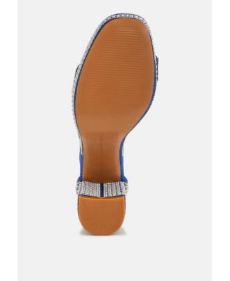 Womens Mejuri Rhinestones And Pearl Embellished Sandals