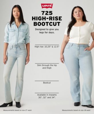 Trendy Plus Size 725 High-Rise Bootcut Jeans