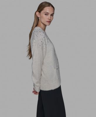 Women’s V-Neck Cardigan with Signature Button Closure