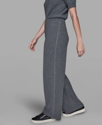 Women's Rhinestone Embellished Pull-On Pants