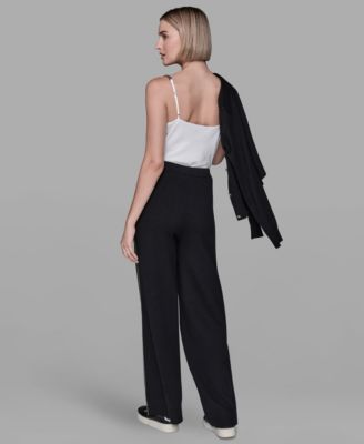 Women's Rhinestone Embellished Pull-On Pants