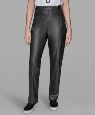 KARL LAGERFELD PARIS - Women's High-Rise Shimmer Pants