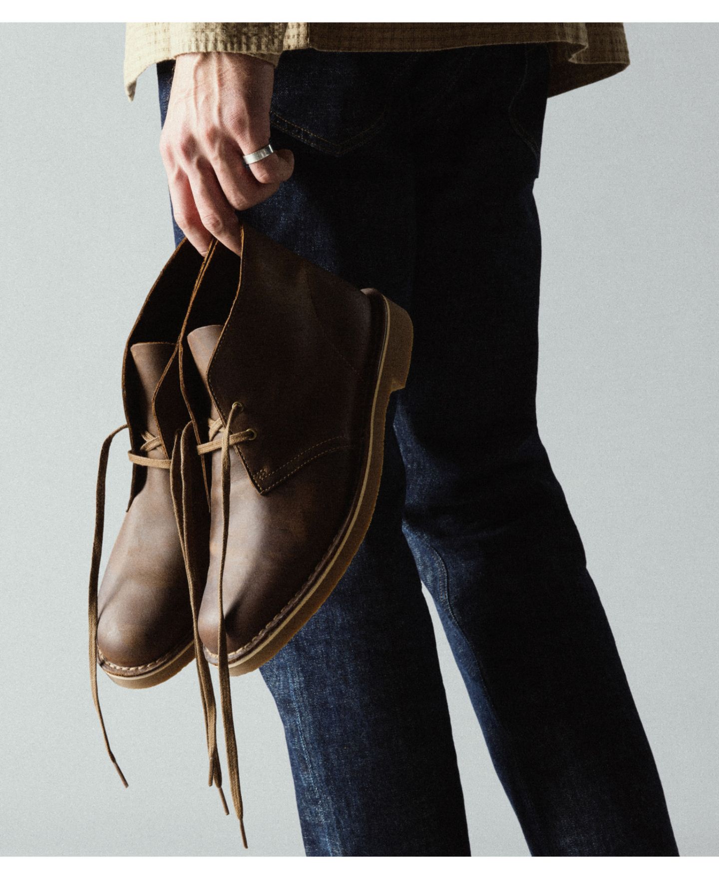 Мужские ботинки Clarks Collection Shepton, цвет: Кожаный — фото 4