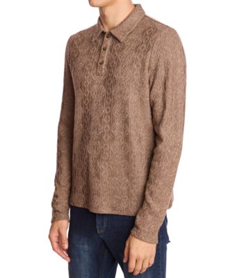 Men's Long Sleeve Polo Sweater