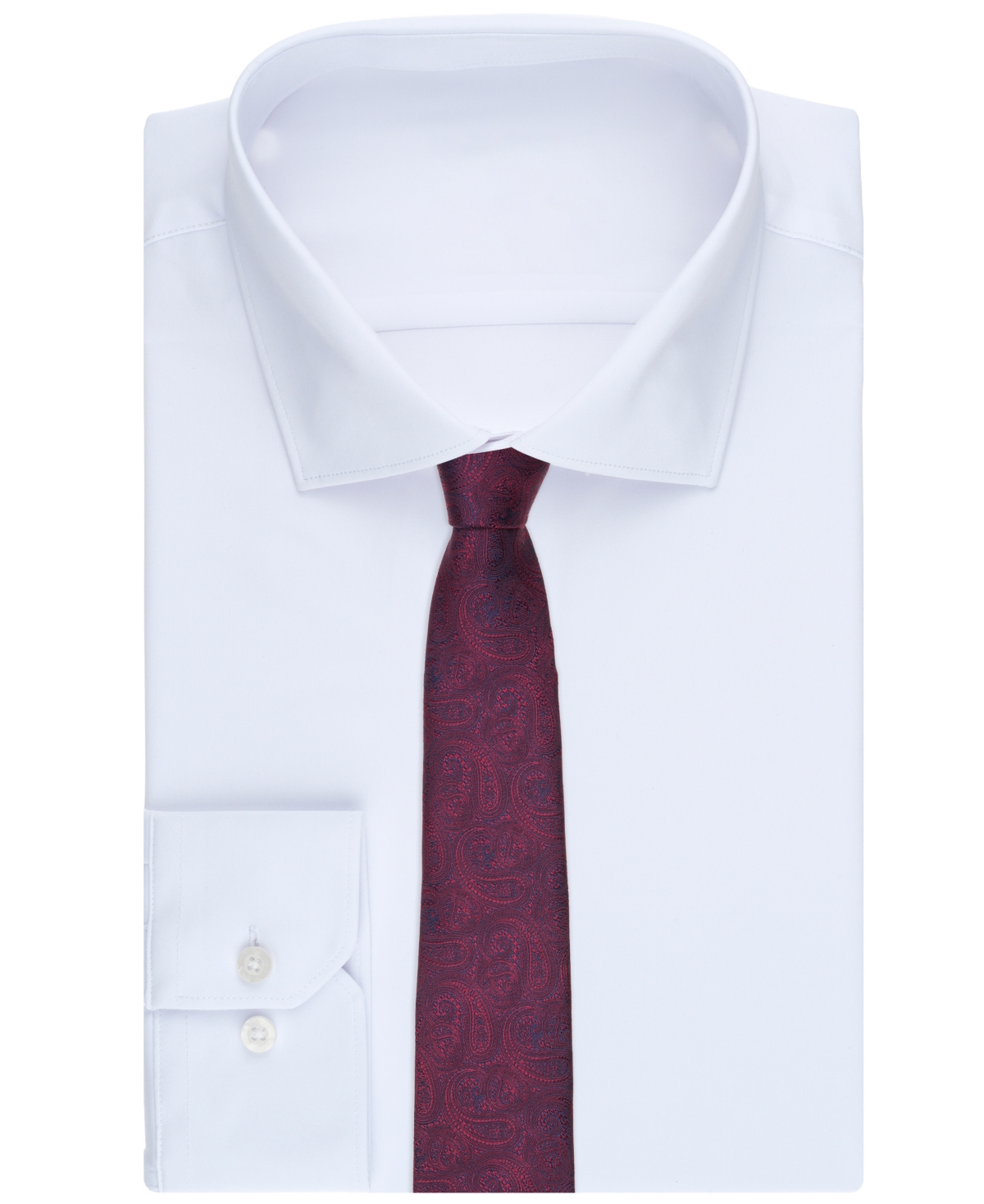 Michael Kors Men's Med Size Paisley Tie In Purple