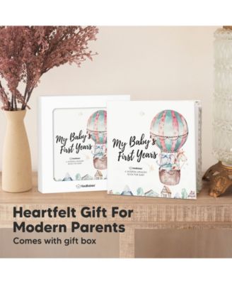 Craft Baby Memory Book, First 5 Years Baby Books, 90 Pages Keepsake Milestone Journal for Baby Girls, Boys