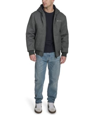 Men's Reversible Hooded Bomber Jacket