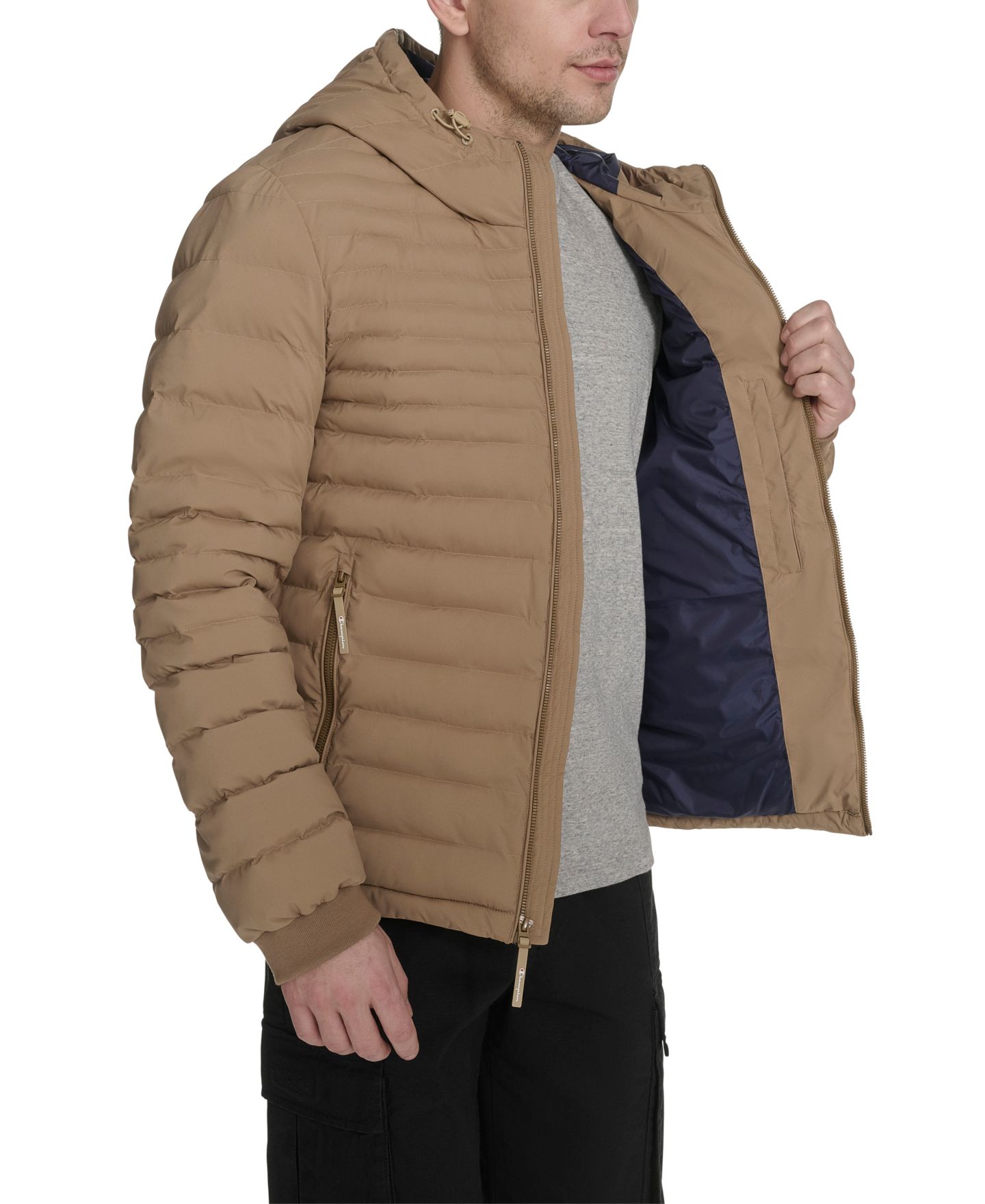 Мужская куртка Champion Stretch Quilted, цвет: Otter — фото 3