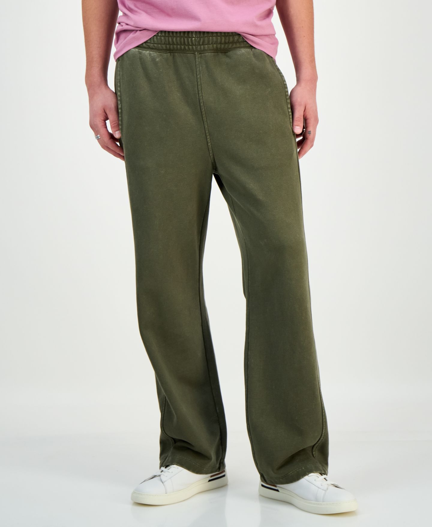 Мужские брюки Hugo Boss Nebtro Straight-Fit, цвет: Зелёный — фото 3