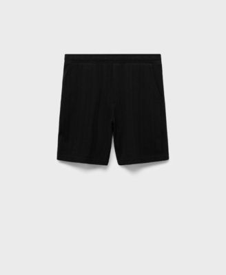 Men's Structured Knitted Shorts